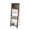 Glitzhome® 43.31" Farmhouse Metal & Wooden Magazine Rack